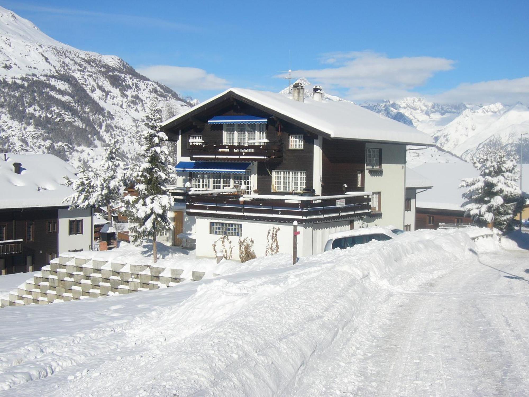 Ferienwohnung Edelweiss Grächen Exterior foto