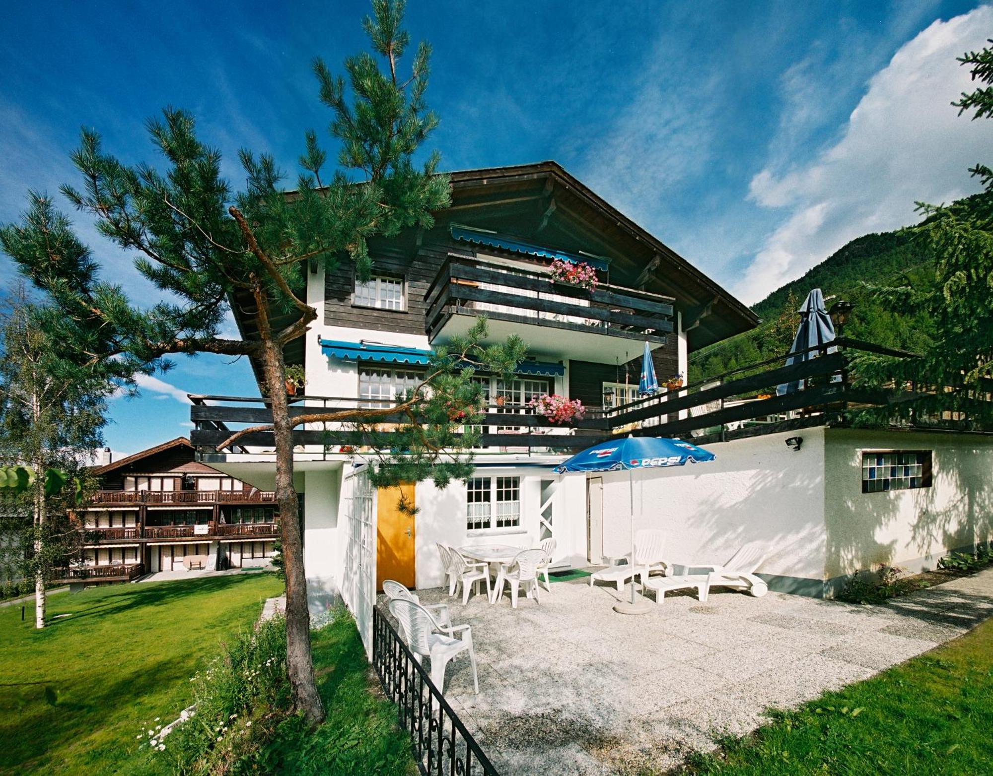 Ferienwohnung Edelweiss Grächen Exterior foto