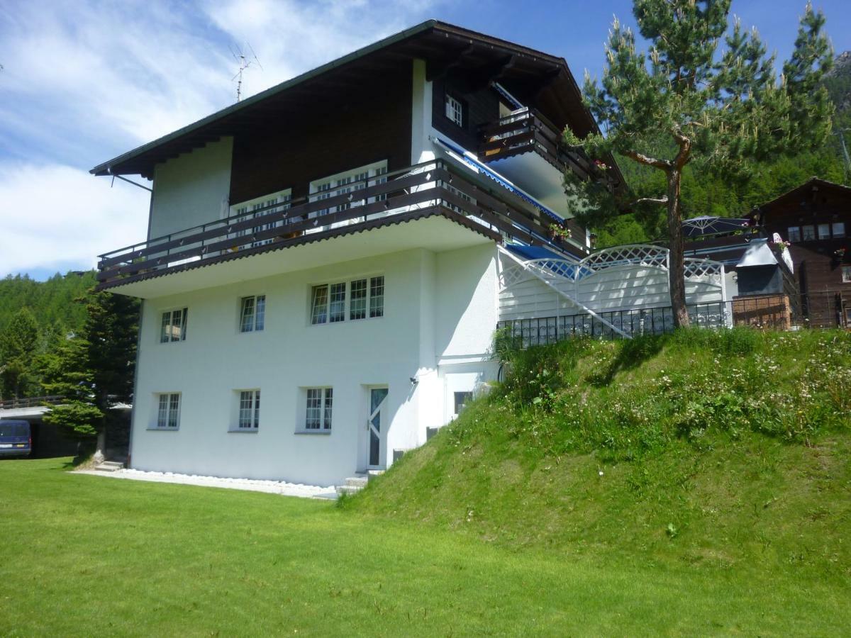Ferienwohnung Edelweiss Grächen Exterior foto